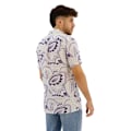 Miniatyrbillede 4 af 4: Superdry Open Collar Print Kortærmet Skjorte Grå XL Mand