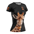 Pikkukuva 1 / 3: Otso Lyhythihainen T-paita Giraffe Ruskea L Nainen