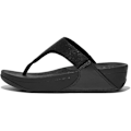 Miniatyrbillede 4 af 5: Fitflop Lulu Shimmerlux Toe-post Sandaler Sort EU 41 Kvinde