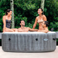 Miniatyrbillede 3 af 9: Intex Pool Greywood Deluxe Purespa Grå 4 People