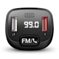 Miniatyrbillede 2 af 3: Energy Sistem Car Fm Talk-transmis Bilens Fm-sender Sort