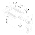 Miniatyrbillede 3 af 3: Newstar Desktop Stand D100 Sort