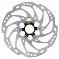 Miniatyrbillede 1 af 2: Shimano Bremseskive Slx Center Lock Ice Tec Sort,Søvfarvet 180 mm