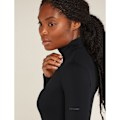 Miniatyrbillede 5 af 7: Icebreaker Merino Core Heavyweight Langærmet Baselayer Sort S Kvinde