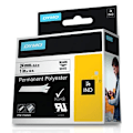 Miniatyrbillede 3 af 4: Dymo Tape 1734523 Id1-24 Rhino Permanent Polyester 5.5 M Hvid,Sort