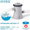 Miniatyrbillede 3 af 9: Intex Med Filterpatronpumpe Easy Set 244x61 Cm Pool Blå 244 x 61 cm