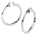 Miniatyrbillede 2 af 2: Guess Øreringe Hoops Don´t Lie Jube01486jwrht Søvfarvet  Mand