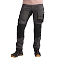 Miniatyrbillede 1 af 5: Snickers Workwear Allroundwork Elastic Bukser Sort 048