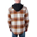 Miniatyrbillede 2 af 5: Carhartt Overshirt Flannel Sherpa-lined Brun L