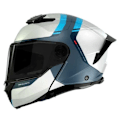 Miniatyrbillede 2 af 2: Mt Helmets Atom 2 Sv Emalla Modulær Hjelm  XL