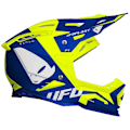 Miniatyrbillede 3 af 3: Ufo Motocross Hjelm Echus Gul,Blå L