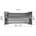 Miniatyrbillede 2 af 2: Elvedes Press Fit Bb86/92 41mm Krankbokskopper Søvfarvet 30 mm / 86-92 mm