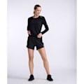 Miniatyrbillede 6 af 7: 2xu Langærmet T-shirt Aero Sort XS Kvinde
