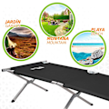 Miniatyrbillede 5 af 7: Aktive Campingseng 190x64 Cm Sort