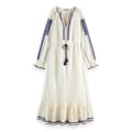 Miniatyrbillede 1 af 2: Scotch & Soda 177739 Lang Kjole Med Lange ærmer Beige 34 Kvinde