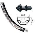 Pikkukuva 2 / 2: Xlc Mtb Takapyörä Rodi Black Rock Evo 26´´ 6b Disc Musta 9 x 135 mm / Shimano/Sram HG