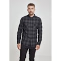Miniatyrbillede 3 af 8: Urban Classics Skjorte Flanell Gt Sort 3XL Mand