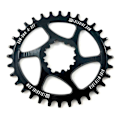 Miniatyrbillede 1 af 2: Lola Boost Direct Mount Oval Kæde-ring 3 Mm Offset Søvfarvet 30t