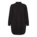 Miniatyrbillede 3 af 3: Vero Moda Curve Sila Mix Kjole Med Lange ærmer Sort 44 Kvinde