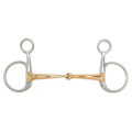Pikkukuva 1 / 2: Br Snaffle Soft Contact Anatomic Baucher 12 Mm Snaffle Kultainen 13.5 cm
