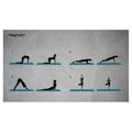 Miniatyrbillede 4 af 4: Avento Måtte Neoprene Fitness Print Sort 180 x 60 cm