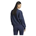 Miniatyrbillede 1 af 2: Adidas Signature Graphic Print Fleece Loose Sweatshirt Blå S Kvinde