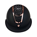 Miniatyrbillede 3 af 6: Equestro Hjelm Modello Eclipse Stone Mat Wide Visor (3 Padding)  53-55 cm