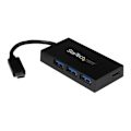 Miniatyrbild 1 av 2: Startech Hub Usb-c 4 Port C To C & A Usb 3.0 Svart