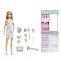 Pikkukuva 2 / 5: Barbie Jäätelökauppa Leikkisetti Ja Tarvikkeet Nukke Monivärinen 4 Years