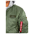 Miniatyrbillede 6 af 6: Alpha Industries Ma-1 D-tec Jakke Grøn M Mand