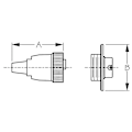 Miniatyrbillede 2 af 2: Sea-dog Line Polariseret Pin Elektrisk Stik 4 Sort 5 A