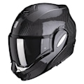 Miniatyrbillede 1 af 2: Scorpion Exo-tech Evo Carbon Solid Modulær Hjelm Sort 2XL