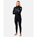 Pikkukuva 3 / 4: Rip Curl Flashbomb Heat Seeker Pitkähihainen Vetoketjullinen Märkäpuku Nainen 4/3 Mm Musta 6