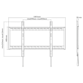 Miniatyrbillede 5 af 5: Aisens Tv Stand Wt100f-067 60-100´´ Max 130kg Sort