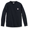 Miniatyrbillede 2 af 2: Carhartt Langærmet T-shirt Med Afslappet Pasform Force Flex Pocket Sort S