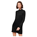 Miniatyrbillede 1 af 6: Superdry Satin Mock Neck Langærmet Kort Kjole Sort M Kvinde