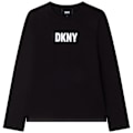 Miniatyrbillede 1 af 3: Dkny Langærmet T-shirt D35s32 Sort 10 Years