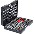 Miniatyrbillede 1 af 3: Ks Tools Topnøgle-sæt 1/4+1/2 82 Stykker Søvfarvet