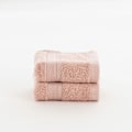 Miniatyrbillede 6 af 6: Muare Pakke Med 2 Håndklæder Frisure 50x100 Cm Beige
