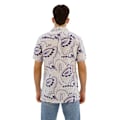 Miniatyrbillede 2 af 4: Superdry Open Collar Print Kortærmet Skjorte Grå XL Mand