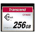 Miniatyrbillede 1 af 2: Transcend Hukommelseskort Cfast 2.0 Cfx650 256gb Sort,Søvfarvet