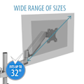 Miniatyrbillede 8 af 10: V7 Support Touch Adjust Monitor Mount Sort