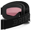 Miniatyrbillede 4 af 4: Briko Chino Sharp Lite Skibriller Sort Purple Black Mirror/CAT3