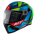 Miniatyrbillede 1 af 2: Mt Helmets Fuld Ansigtshjelm Revenge 2 Light A7 Blå XL