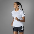 Pikkukuva 9 / 10: Adidas Own The Run 3 Stripes Lyhythihainen T-paita  XS Nainen