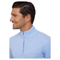 Miniatyrbillede 3 af 4: FaÇonnable Cosilk Halv Lynlås Sweater Blå L Mand