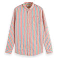 Pikkukuva 3 / 4: Scotch & Soda Pitkähihainen Paita Dobby Oranssi 2XL Mies
