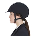 Miniatyrbillede 6 af 6: Equestro Hjelm Modello Eclipse Stone Velvet Rowel Fitting  59-61 cm