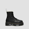 Miniatyrbillede 1 af 3: Dr Martens Jadon Faux Fur Lined Platform Støvler Sort EU 38 Mand