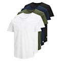 Miniatyrbillede 1 af 3: Jack & Jones T-shirt Noa Crew 5 Enheder Flerfarvet L Mand